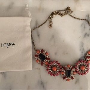 J. Crew Jewelry - J. Crew Navy Pink Gold Necklace (Jewelry bag incl) J. Crew Jewelry - J. Crew Navy Pink Gold Necklace (Jewelry bag incl)